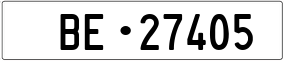 Truck License Plate